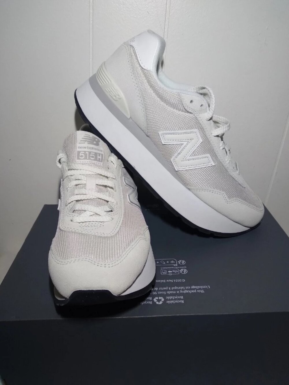 New Balance 515H Shoes Women's Size 11 Lifestyle Sneakers WL515HWH White White